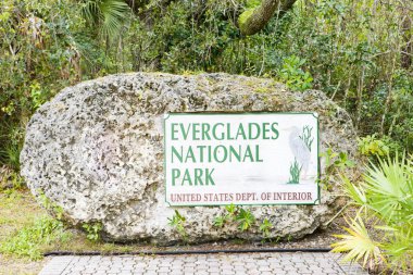 giriş, everglades ulusal park, florida, ABD