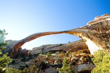 Landscape Arch, Arches National Park, Utah, USA clipart