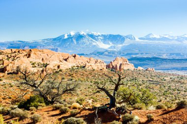 Arches Ulusal Parkı la sal dağlar, utah, Amerika Devletleri