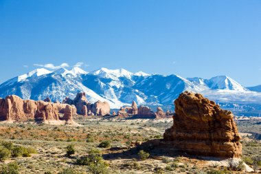 Arches Ulusal Parkı la sal dağlar, utah, Amerika Devletleri