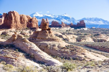 Arches Ulusal Parkı la sal dağlar, utah, Amerika Devletleri