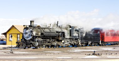 Cumbres and Toltec Narrow Gauge Railroad, Antonito, Colorado, US clipart