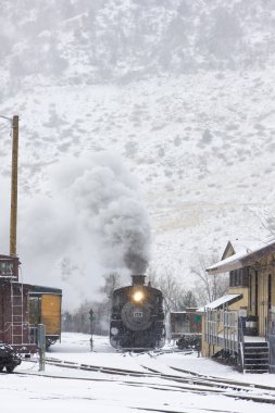 Durango ve silverton dar hat demiryolu, colorado, ABD