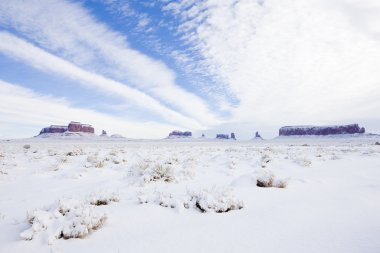 kış, utah-arizona, ABD anıt Vadisi Milli Parkı