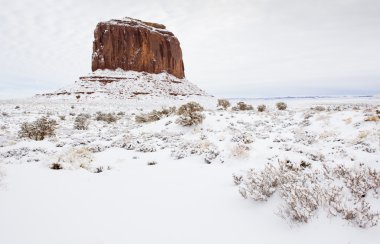 kış, utah-arizona, ABD anıt Vadisi Milli Parkı