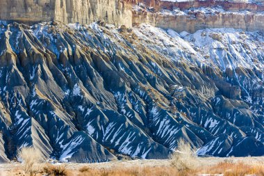 Kış manzarası Utah, ABD