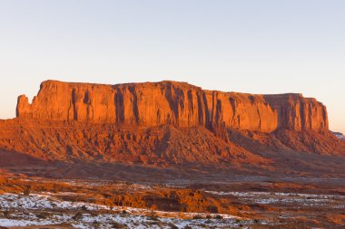 Sentinel mesa, anıt Vadisi Milli Parkı, utah-arizona, ABD