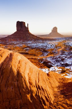 mittens, anıt Vadisi Milli Parkı, utah-arizona, ABD