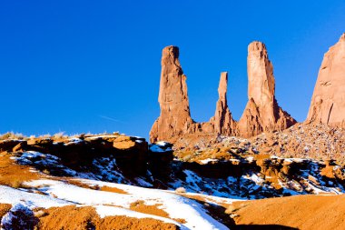 Üç kız kardeş, anıt Vadisi Milli Parkı, utah-arizona,