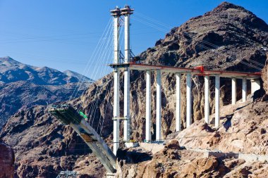 Bridge over Hoover Dam, Arizona-Nevada, USA clipart