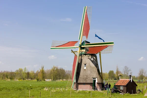 Windmill, Ooievaarsdorp, Paesi Bassi — Foto Stock