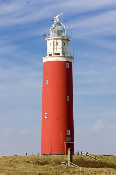 灯塔，de cocksdorp，texel 岛荷兰 — 图库照片