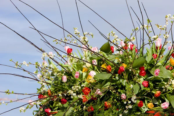 花束、花のパレード、ヌールドゥウィック、オランダ — ストック写真