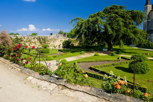 Сад Шато-де-Монтрёй-Белле, Пэ-де-ла-Луара, Франция — стоковое фото