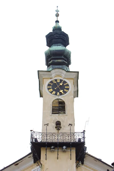 Detalle del ayuntamiento, Banska Stiavnica, Eslovaquia — Foto de Stock