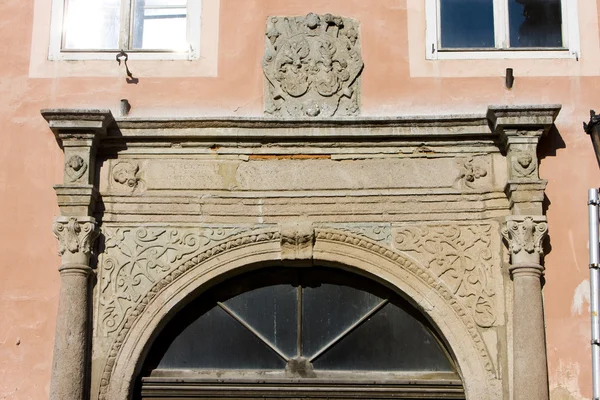 Detalhe da casa velha, Banska Stiavnica, Eslováquia — Fotografia de Stock