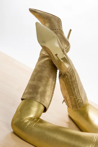Altın çizme — Stok fotoğraf