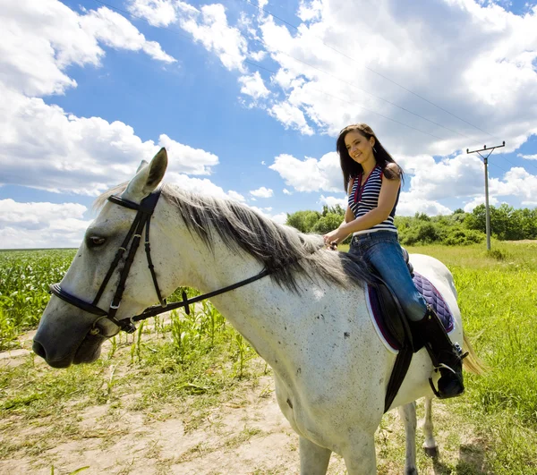 Paardensport op de rug van een paard — Stockfoto