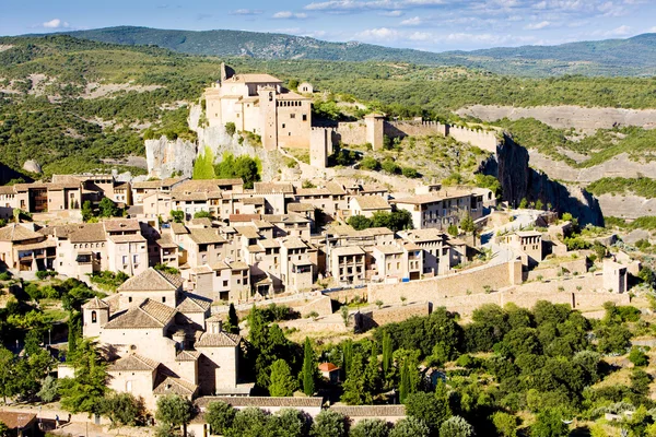 Alquezar, επαρχία της Ουέσκα στη βορειανατολική Ισπανία, Αραγκόν, Ισπανία — Φωτογραφία Αρχείου