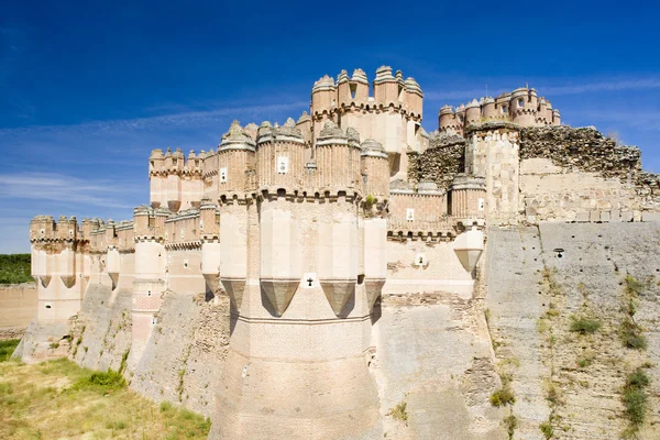 Castillo de Coca, Provincia de Segovia, Castilla y León, España — Foto de Stock