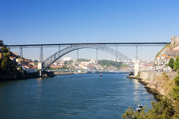 Dom Luis I Bridge, Porto, provincie Douro, Portugal — Stockfoto