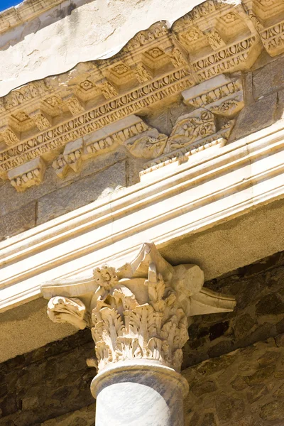 Detalhe do Teatro Romano, Mérida, Província de Badajoz, Extremadura , — Fotografia de Stock