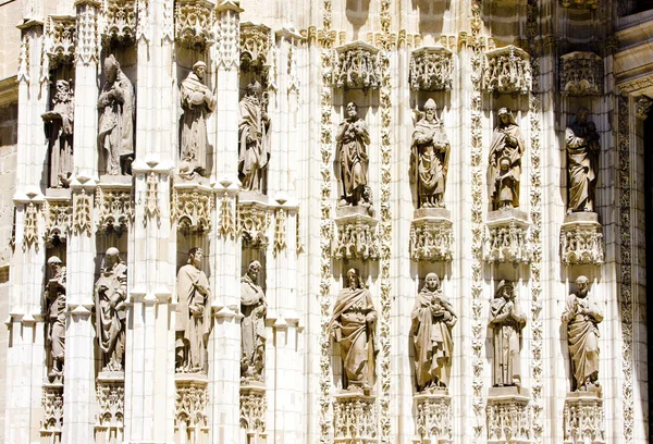 西班牙塞维利亚，西安大路，大教堂的细节 — 图库照片