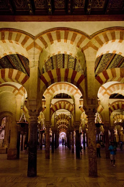 Interior of Mosque-Cathedral, Cordoba, Andalusia, Spain — Stock Photo, Image
