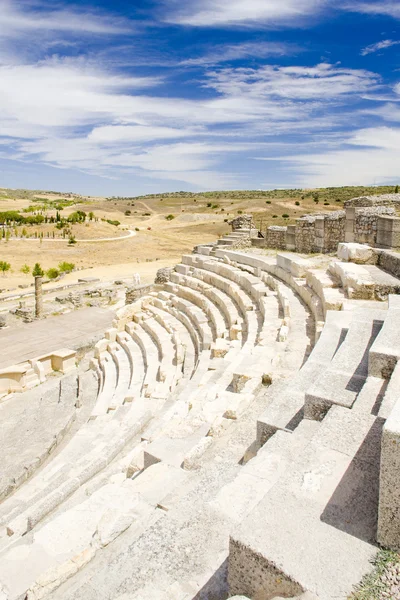Romerska teatern Segobriga, Saelices, Kastilien-La Mancha, Spanien — Stockfoto