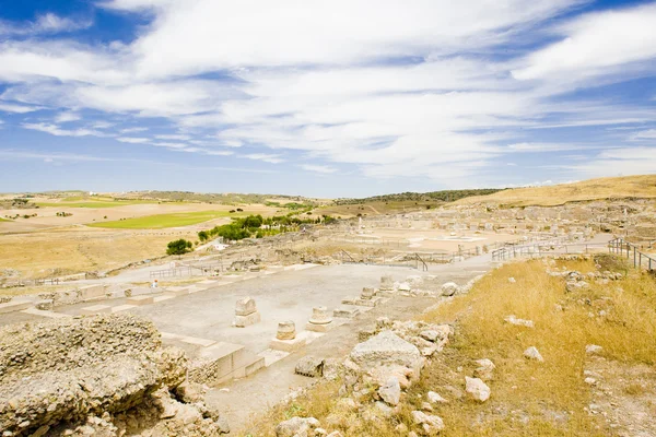 Régészeti hely segobriga, saelices, Kasztília-la mancha, — Stock Fotó