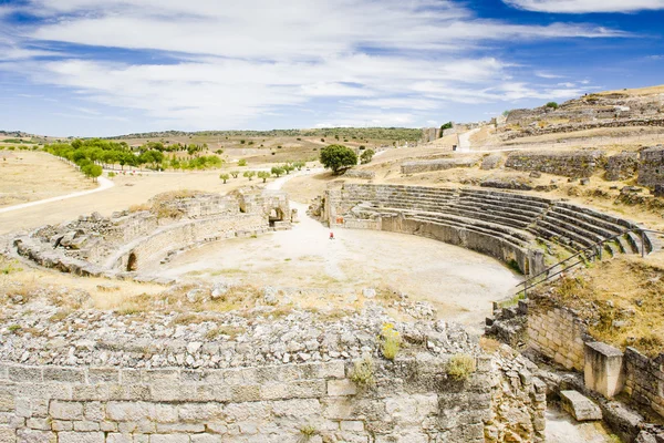 Римський амфітеатр, Segobriga, Saelices, Кастилія — Ла-Манча, Sp — стокове фото