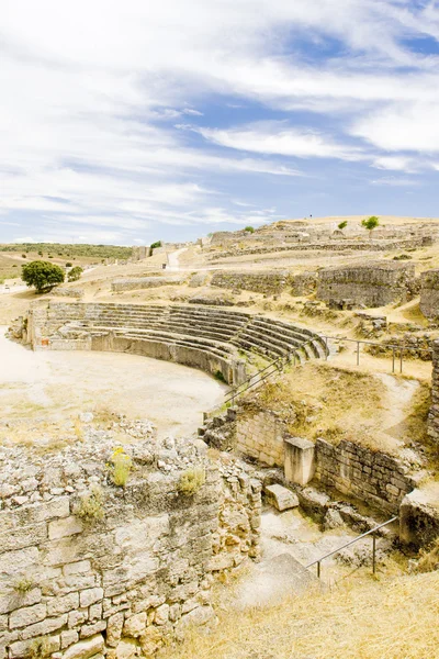 Romerska amfiteatern av segobriga, saelices, Kastilien-la mancha, sp — Stockfoto