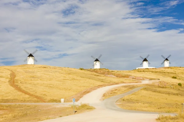 Windmills, Alcazar de San Juan, Castile-La Mancha, Spain — Stock Photo, Image