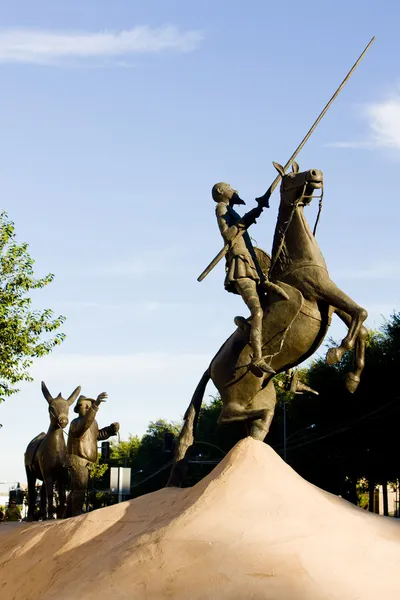 Estatua de Don Quijote, Campo de Criptana, Castilla-La Mancha, Spa — Foto de Stock