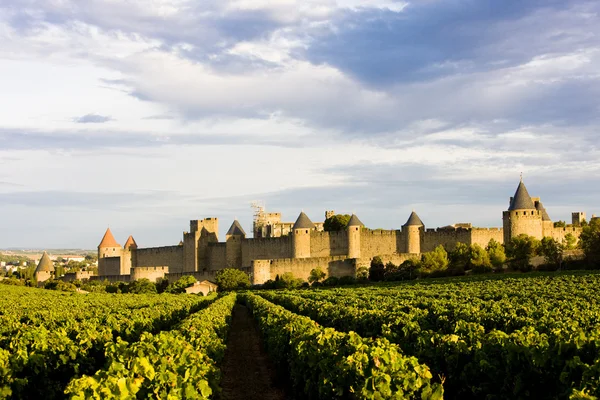 Carcassonne, Languedoc-Roussillon, França — Fotografia de Stock