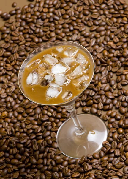 Glass of ice coffee — Stock Photo, Image
