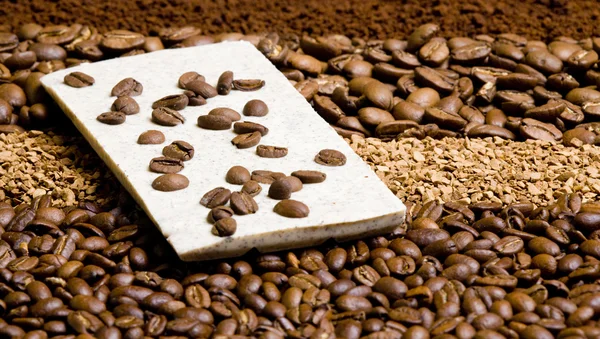 Coffee with coffee chocolate — Stock Photo, Image