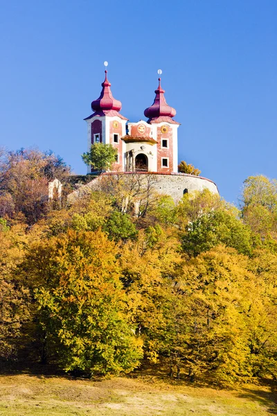 Chiesa del Pellegrinaggio al Calvario, Banska Stiavnica, Slovacchia — Foto Stock