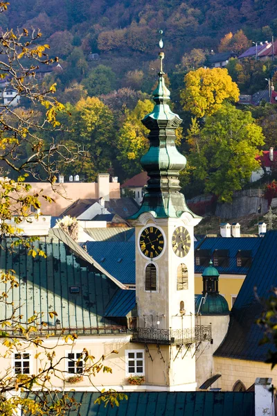 Városháza, banska stiavnica, Szlovákia — Stock Fotó