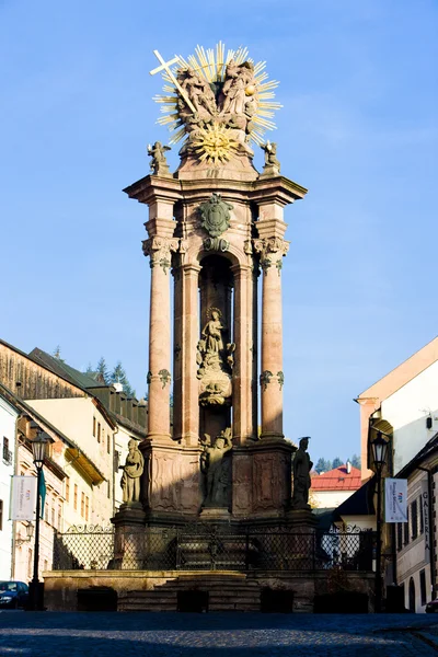 Coluna barroca de Santa Trindade, Praça da Santíssima Trindade, Banska St. — Fotografia de Stock