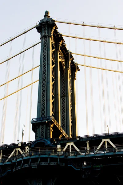 Λεπτομέρεια του Μανχάταν γέφυρα, Νέα Υόρκη, ΗΠΑ — Φωτογραφία Αρχείου