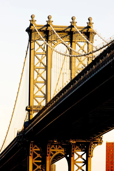 Détail de Manhattan Bridge, New York, États-Unis — Photo