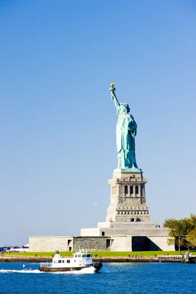 Νησί Liberty και το άγαλμα της ελευθερίας, Νέα Υόρκη, ΗΠΑ — Φωτογραφία Αρχείου