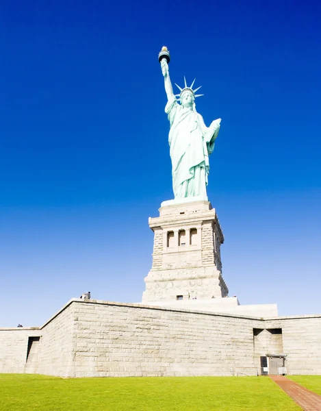 Szobra liberty nemzeti emlékmű, new york, Amerikai Egyesült Államok — Stock Fotó
