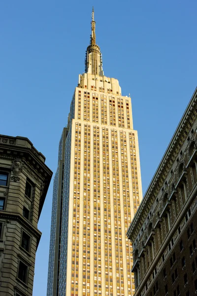 Empire state building, manhattan, new york city, ABD — Stok fotoğraf