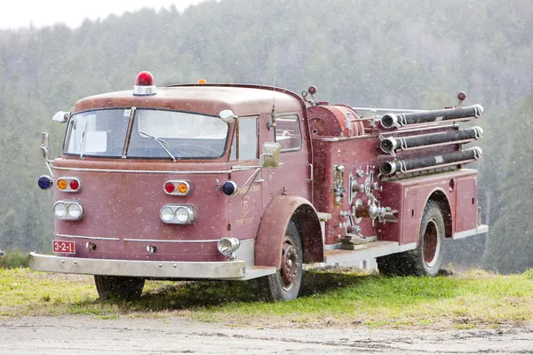 老消防引擎，佛蒙特州，美国 — 图库照片