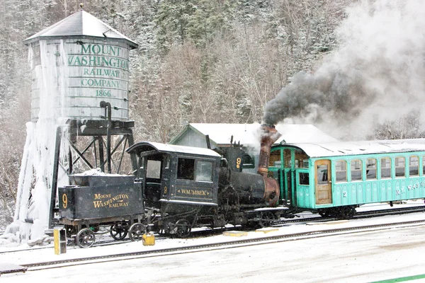 Mount washington fogaskerekű vasút, bretton woods, new hampshire, Amerikai Egyesült Államok — Stock Fotó