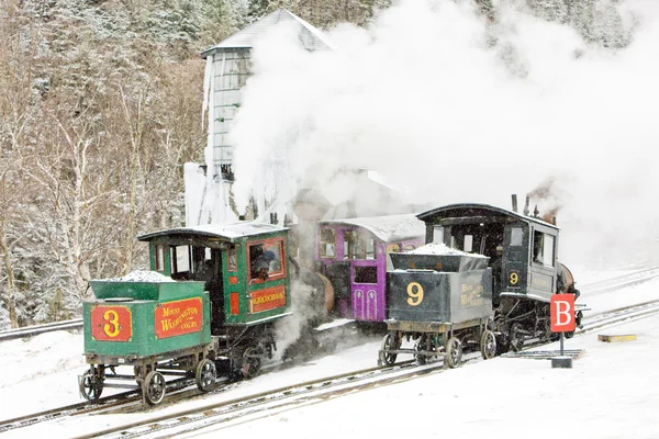 Mount Washington Cog Railway, Bretton Woods, New Hampshire, EUA — Fotografia de Stock