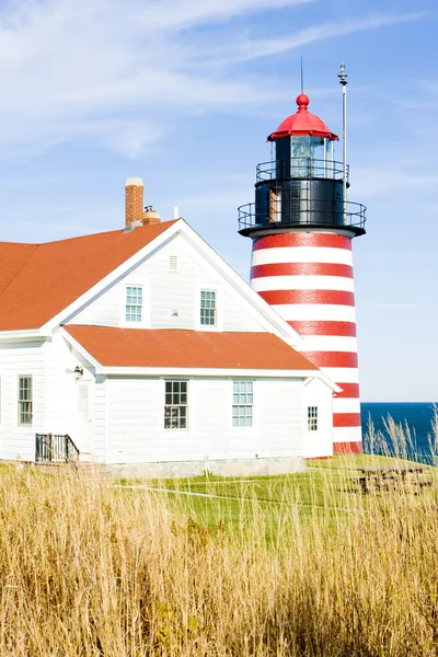West Quoddy Head Lighthouse, Maine, Estados Unidos —  Fotos de Stock