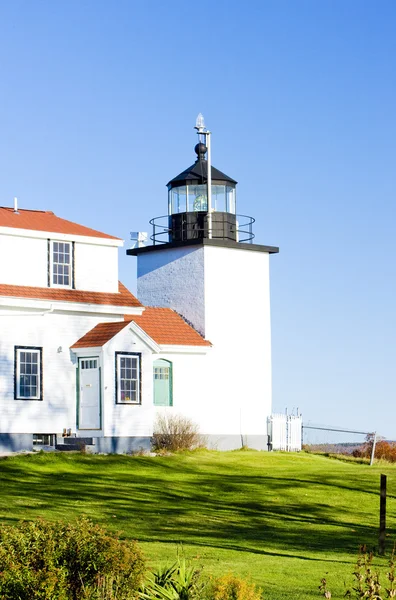 Lighthouse Fort Point Light, Stockton Springs, Maine, USA — Stock Photo, Image